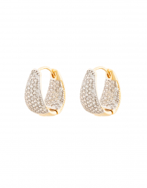 Armure Gold Pavé Mini Hinge Hoops