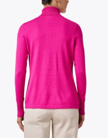 Back image thumbnail - J'Envie - Pink Mock Neck Sweater