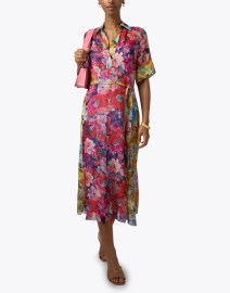 Look image thumbnail - Megan Park - Celia Multi Print Shirt Dress