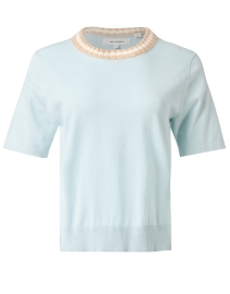 Product image thumbnail - Chinti and Parker - Norwood Blue Cotton Top 