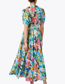Back image thumbnail - Soler - Villamarie Multi Print Linen Dress