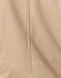 Fabric image thumbnail - Repeat Cashmere - Beige Leather Moto Jacket