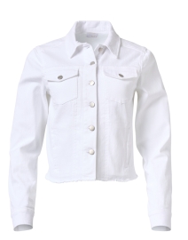 Product image thumbnail - Ecru - Modern White Denim Jacket