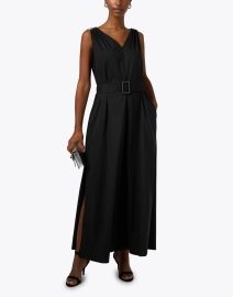 Look image thumbnail - Purotatto - Black Cotton Maxi Dress