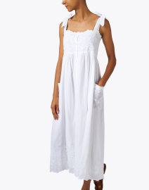 Front image thumbnail - Juliet Dunn - White Embroidered Cotton Dress