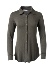 Eastdale Dark Green Cotton Modal Top