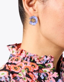 Look image thumbnail - Mignonne Gavigan - Purple Flower Stud Earrings