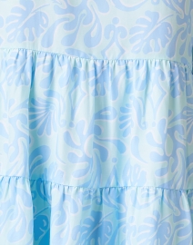 Fabric image thumbnail - Sail to Sable - Blue Printed Silk Blend Dress