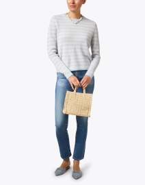 Look image thumbnail - Allude - Striped Crew Neck Sweater