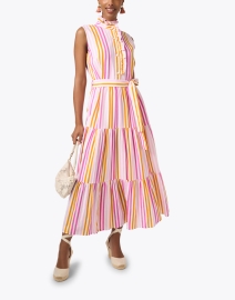 Look image thumbnail - Abbey Glass - Sadie Multi Stripe Dress