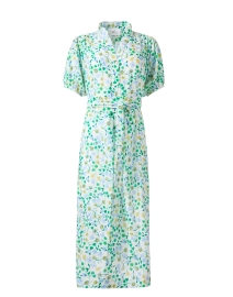 Product image thumbnail - Soler - Villamarie Green Floral Print Dress