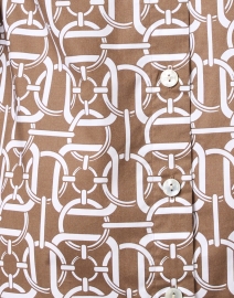 Fabric image thumbnail - Hinson Wu - Aileen Brown and White Print Cotton Dress