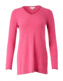 Berry Pink Cashmere Swing Sweater