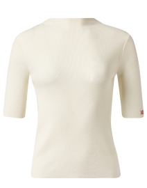 Product image thumbnail - Frances Valentine - Marie Ivory Wool Knit Top