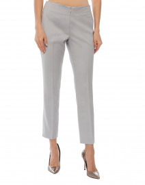 Front image thumbnail - Peace of Cloth - Jerry Silver Stretch Sateen Pant