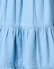 Fabric image thumbnail - Sail to Sable - Blue Chambray Tunic Dress