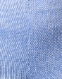 Fabric image thumbnail - Piazza Sempione - Blue Linen Cotton Flare Pant
