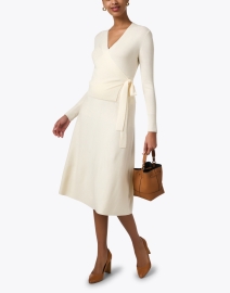 Look image thumbnail - Allude - Ivory Wool Midi Skirt