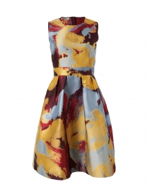 Rory Abstract Multi Jacquard Dress