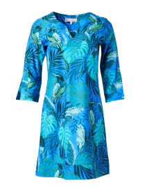 Megan Turquoise Print Dress
