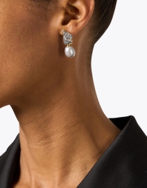 Look image thumbnail - Alexis Bittar - Solanales Crystal Pearl Earrings