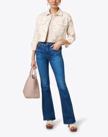 Look image thumbnail - AG Jeans - Miral White Print Cropped Jacket