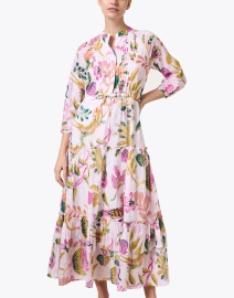 Front image thumbnail - Banjanan - Bazaar Pink Multi Print Cotton Dress