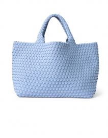 St. Barths Medium Riviera Blue Woven Handbag