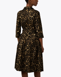 Back image thumbnail - Samantha Sung - Audrey Leopard Print Stretch Cotton Dress