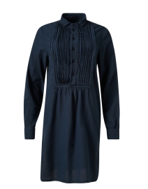 Product image thumbnail - CP Shades - Annette Navy Cotton Tunic Top