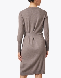 Back image thumbnail - Kinross - Taupe Cashmere Dress