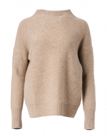Product image thumbnail - Vince - Heather Wheat Boiled Cashmere Sweater