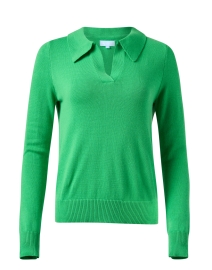 Product image thumbnail - Burgess - Green Polo Sweater