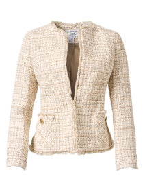 Eva Ivory and Gold Tweed Jacket