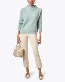 Look image thumbnail - Vince - Mint Boiled Cashmere Sweater