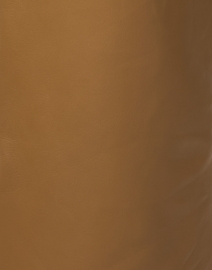 Fabric image thumbnail - Weekend Max Mara - Calao Caramel Leather Drawstring Pant