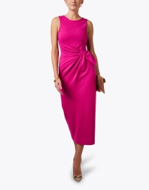 Look image thumbnail - Emporio Armani - Fuchsia Pink Knot Front Dress