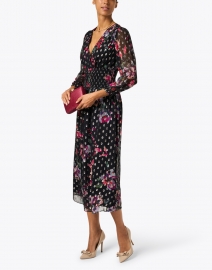 Shoshanna - Sabrina Black and Floral Print Dress