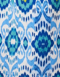 Fabric image thumbnail - Ro's Garden - Clorinda Blue Ikat Print Cotton Kurta