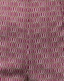 Fabric image thumbnail - Piazza Sempione - Audrey Maroon Print Capri Pant