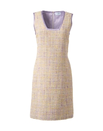 Yellow and Lavender Tweed Dress