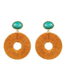 Product image thumbnail - Lizzie Fortunato - Ria Natural Woven Drop Earrings