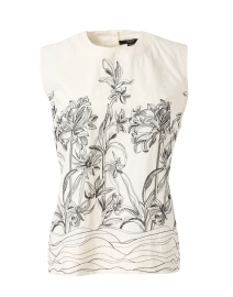 Cream Embroidered Top