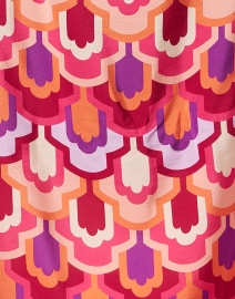 Fabric image thumbnail - Seventy - Pink Print Silk Poncho Top