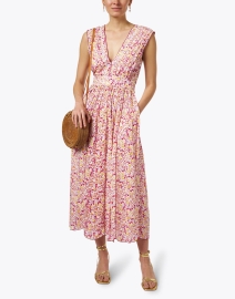 Look image thumbnail - Poupette St Barth - Agnes Pink and Yellow Dress