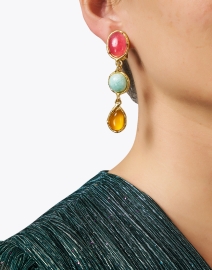 Look image thumbnail - Sylvia Toledano - Cascade Multi Stone Earrings