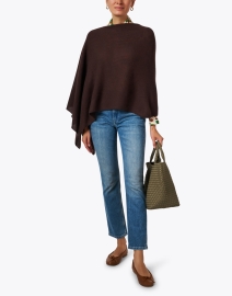 Look image thumbnail - Minnie Rose - Brown Cashmere Ruana 