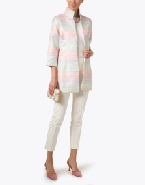 Look image thumbnail - Connie Roberson - Rita Pink, Blue and Gold Stripe Jacket