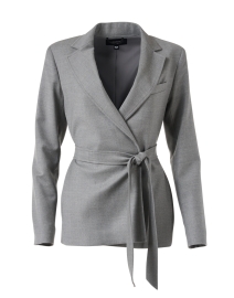 Product image thumbnail - Weekend Max Mara - Noli Grey Wool Belted Jacket