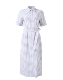 Product image thumbnail - Ines de la Fressange - Stella White Print Cotton Shirt Dress 
